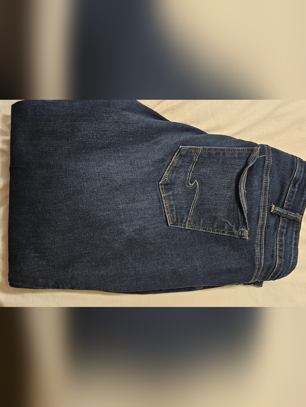 Silver Jeans Dark Blue Elyse Skinny Crop Jeans-size 20